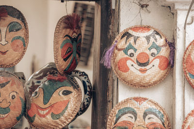 Full frame shot of masks