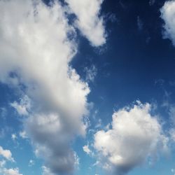 Low angle view of clouds in sky