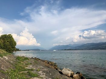 Scenic view of sea against sky