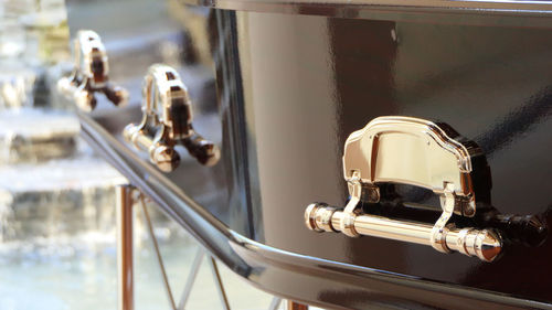 Close-up of machine part