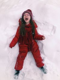 Girl in red