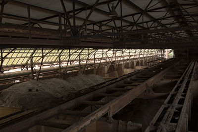 Interior of abandoned factory