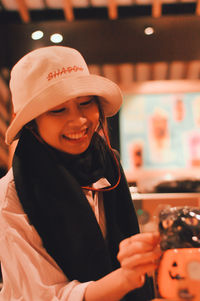 Portrait of a smiling young woman