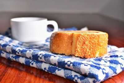 Close-up of homemade sweet bread