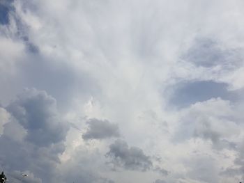 Low angle view of clouds in sky