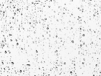 Full frame shot of wet glass window