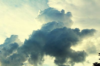 Low angle view of clouds in sky