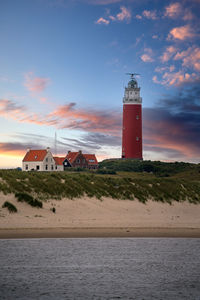 Lighthouse on the island of texel ,the netherlands.