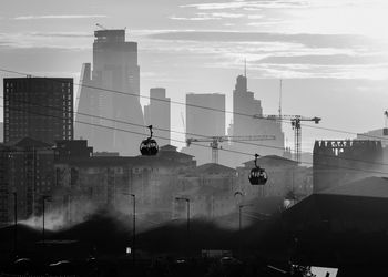 Low angle view of buildings against sky