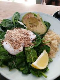 Close-up of food on plate