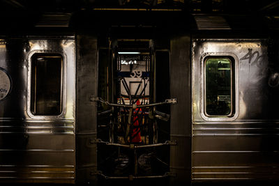 Train at railroad station