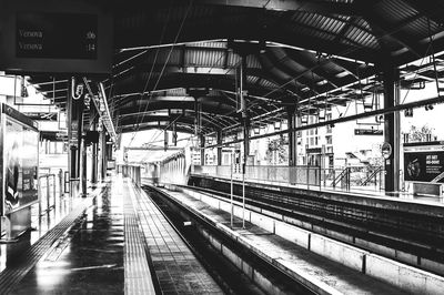 Railroad station platform