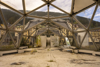 Interior of abandoned building