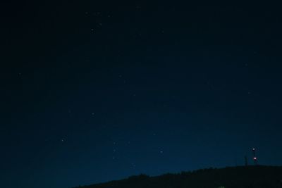 Low angle view of moon in sky