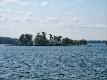 Scenic view of calm lake