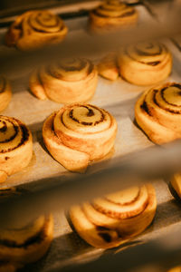 Close-up of cupcakes on table