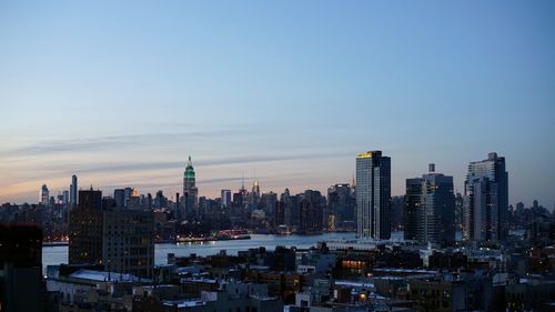 Brooklyn cityscape at dusk