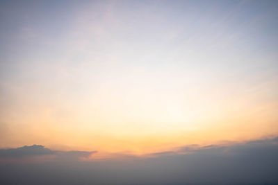 Scenic view of sky during sunset