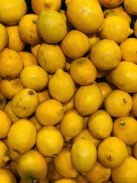 Full frame shot of oranges in market