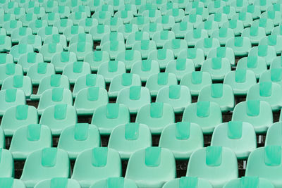 Full frame shot of empty chairs