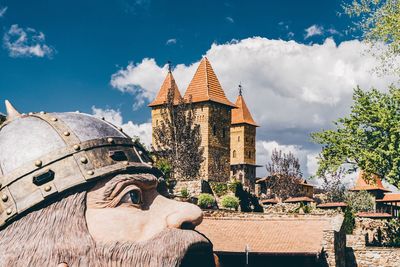 View of temple against sky