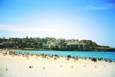 Group of people on beach