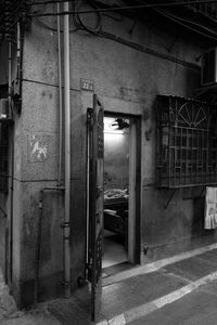 Interior of abandoned building