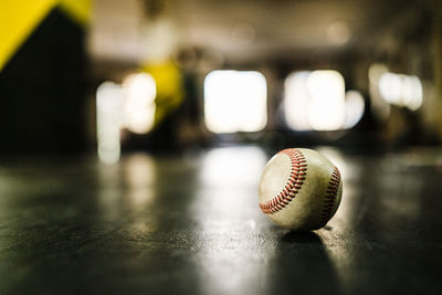 Close-up of balls on table