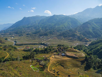 High angle view of a valley