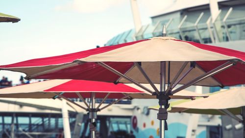 Close-up of red umbrella