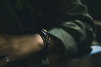 Close-up of human hand