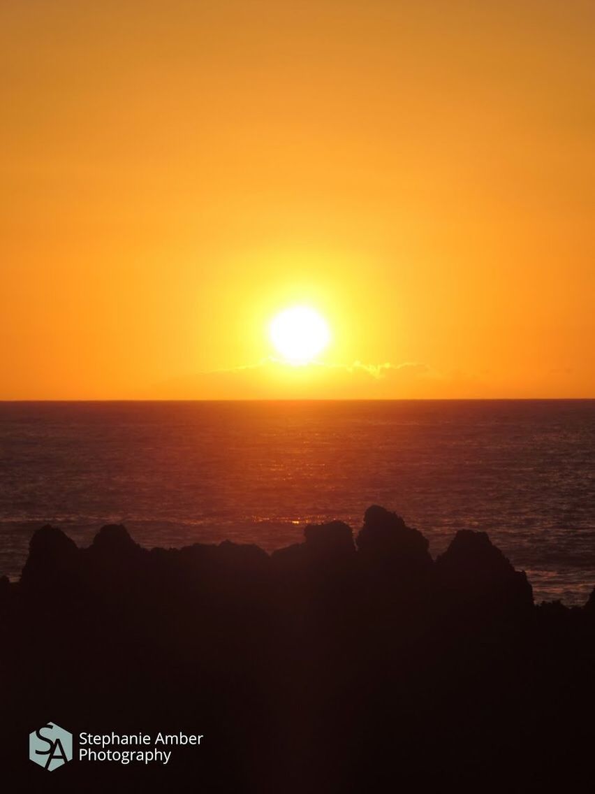 sky, sunset, sea, sun, beauty in nature, horizon, scenics - nature, horizon over water, water, sunlight, nature, tranquil scene, tranquility, silhouette, orange color, land, idyllic, beach, no people, outdoors, bright