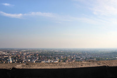 Panoramic view of bergamo