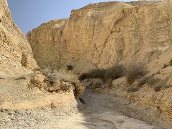 Rock formations in desert
