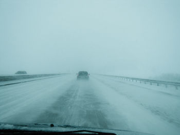 Cars on road