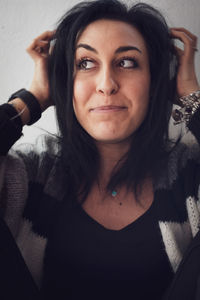 Portrait of beautiful woman