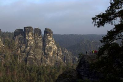Scenic view of mountain against sky