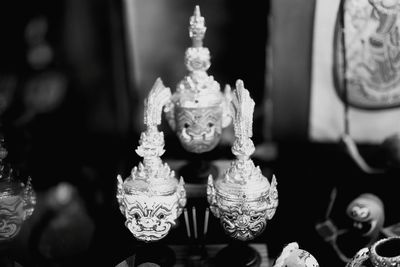 Close-up of buddha statue