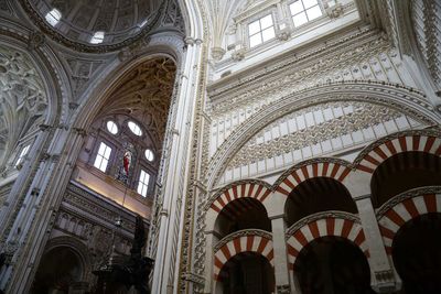 Low angle view of ceiling of building