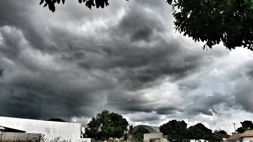 Low angle view of storm clouds in sky