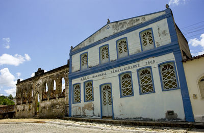 Low angle view of building against sky