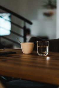 Close-up of coffee on table
