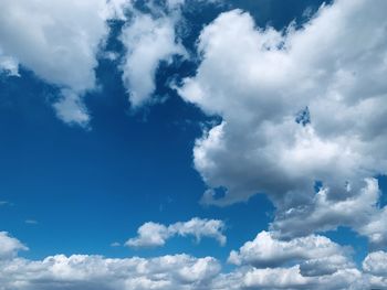 Low angle view of clouds in sky