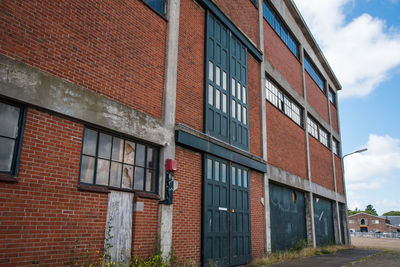Den helder, the netherlands. august 2021. old warehouses at the shipyard in den helder, holland.