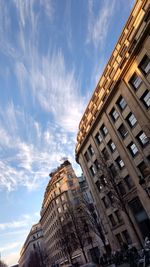 Low angle view of buildings against sky