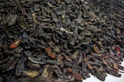 Holocaust concept jewish shoes for remembrance dayc