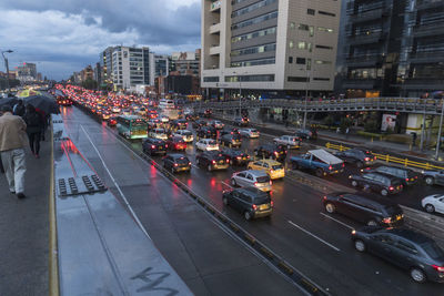 Traffic on city street