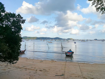 Scenic view of sea against sky
