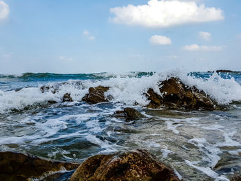 Scenic view of sea against sky