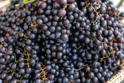 Full frame shot of blueberries